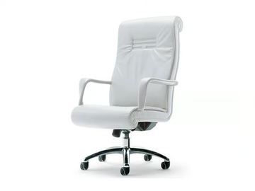 FORUM - Swivel upholstered leather executive chair with castors by Poltrona Frau - view 2